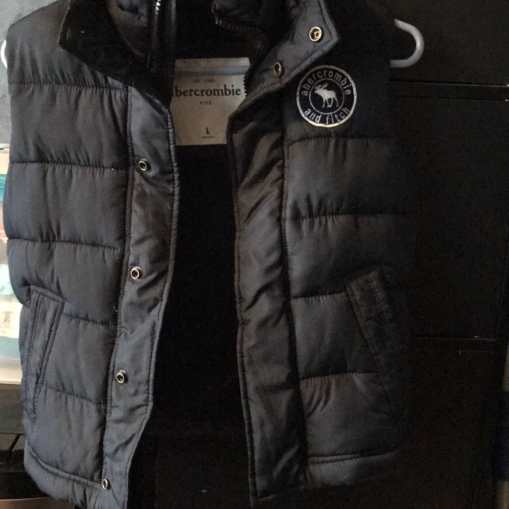 Navy Blue bubble Abercrombie kids vest